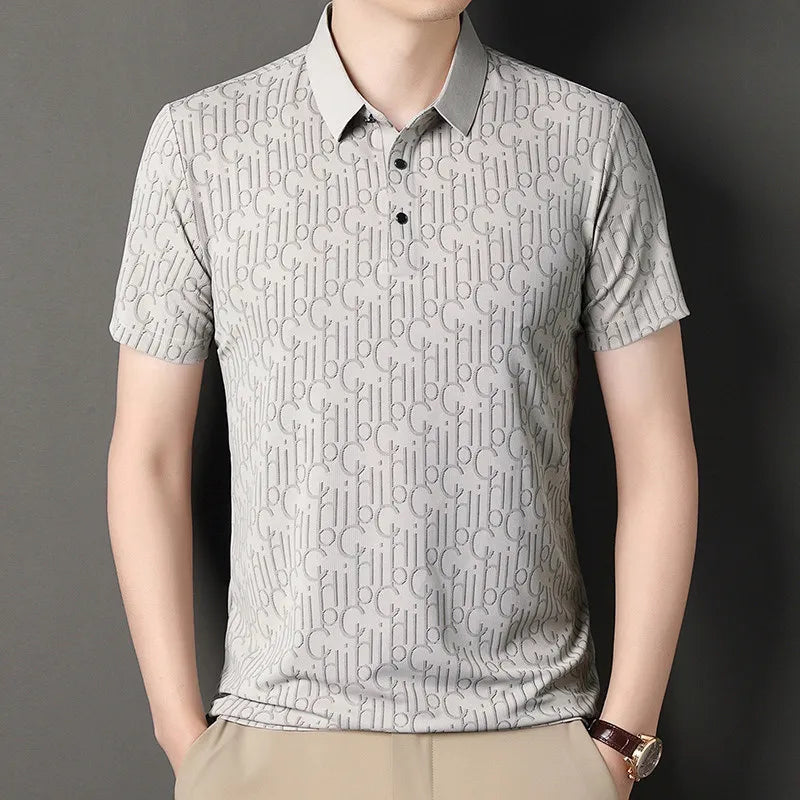 Printed Business Casual Polo