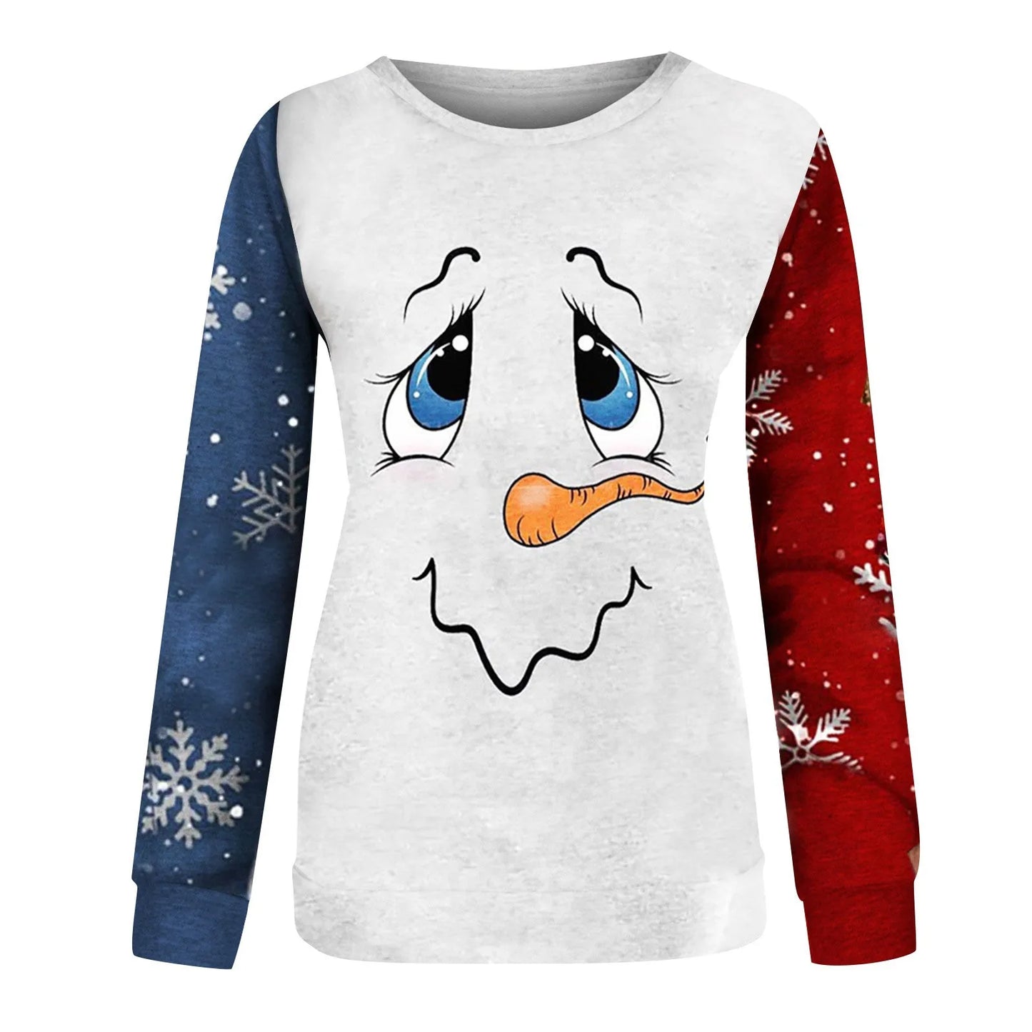 Casual Printed Round-Neck Sweatshirt