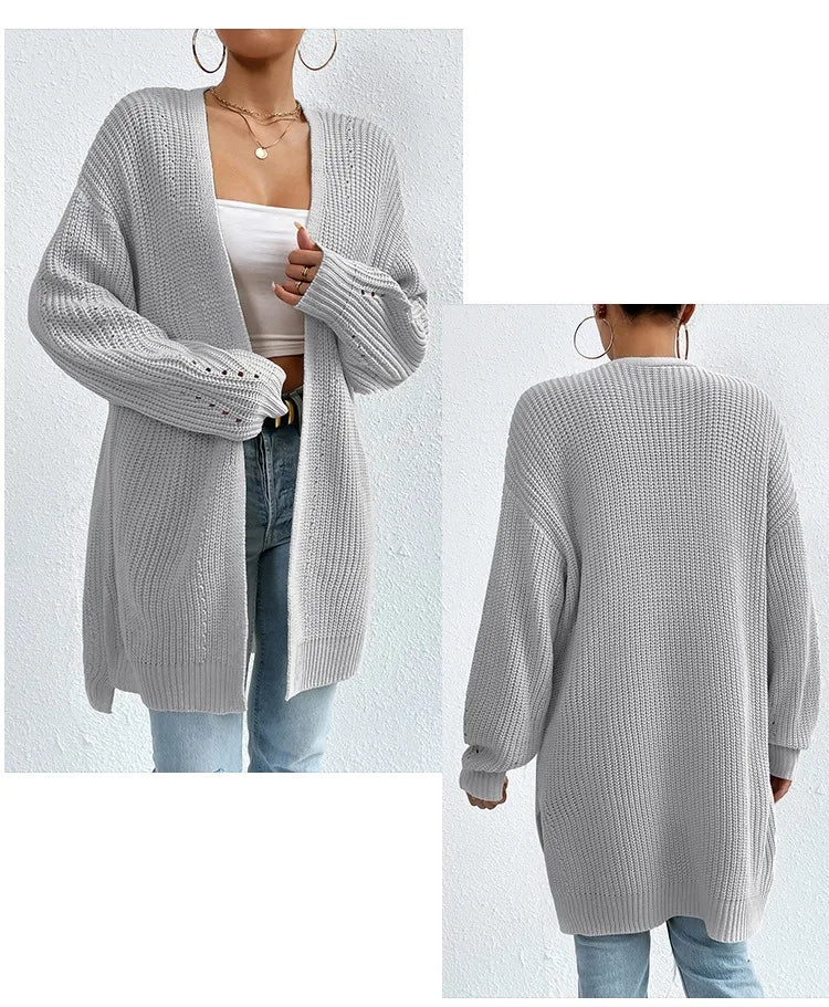 Luxe Ease Long Summer Knit Cardigan