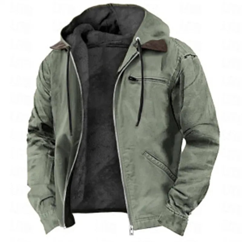 Warm Fleece Hooded Winter Jacket