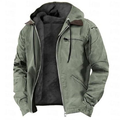 Warm Fleece Hooded Winter Jacket