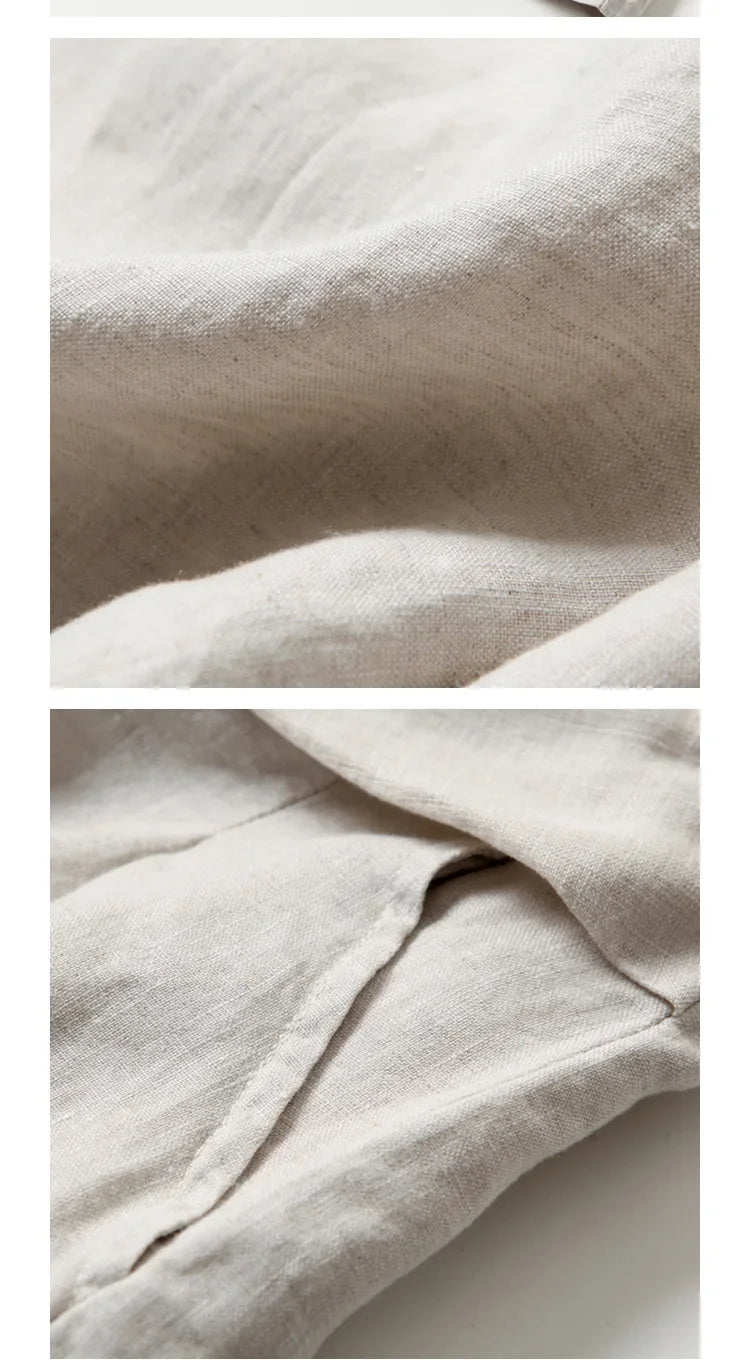 Art Ease Cotton Linen Wide Leg Pants