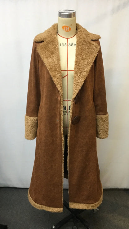 Women’s Denim Western Coat — Retro Winter Jacket