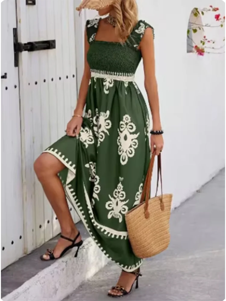 Sunlit Breeze Backless Dress
