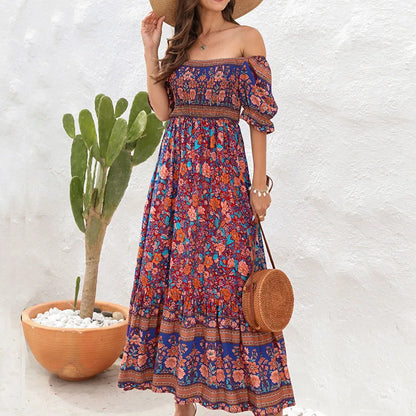 Sunlit Garden Pleated Boho Sundress