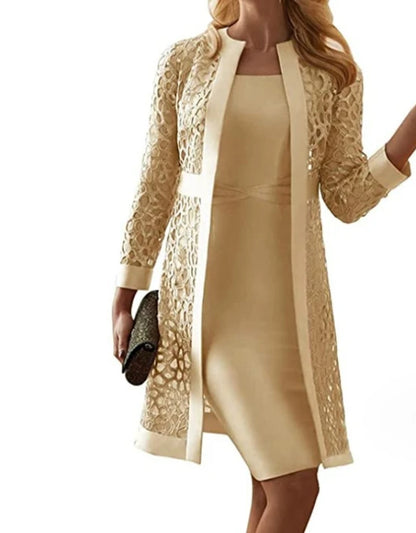Lace Embrace Two-Piece Dress Set