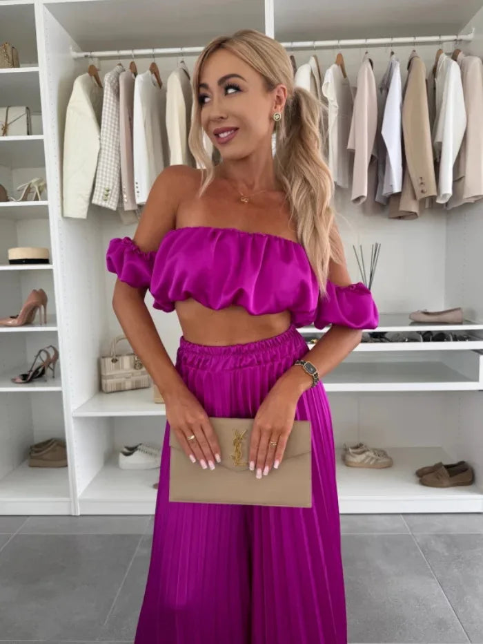 Off-Shoulder Tube Top Set