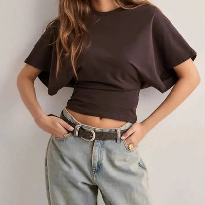 Breathable Solid Color Summer Tee