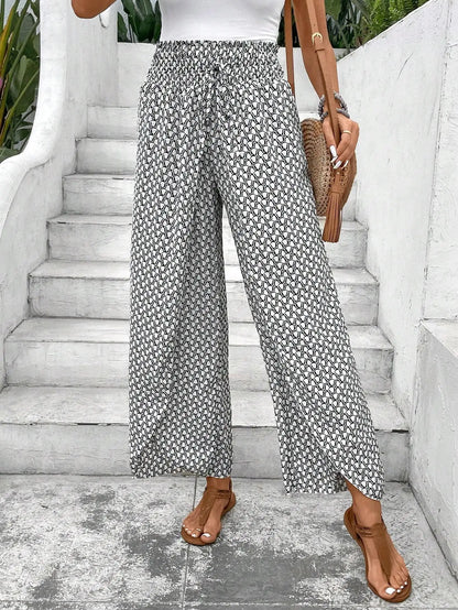 Petal Whisper Wide Leg Pants