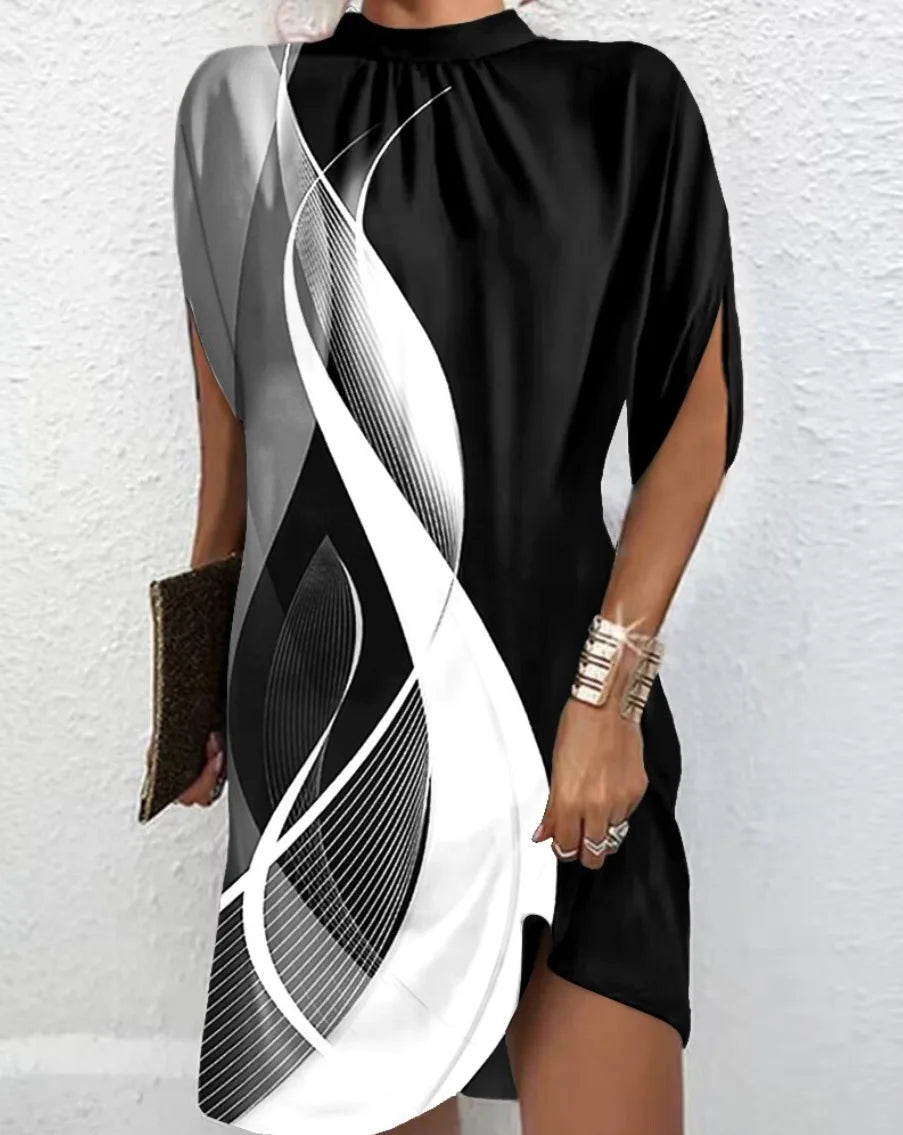 Twilight Swirl Batwing Mini Dress