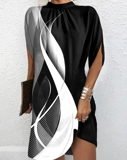 Twilight Swirl Batwing Mini Dress