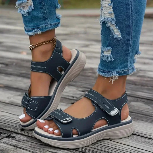 Elegant Sporty Wedge Sandals