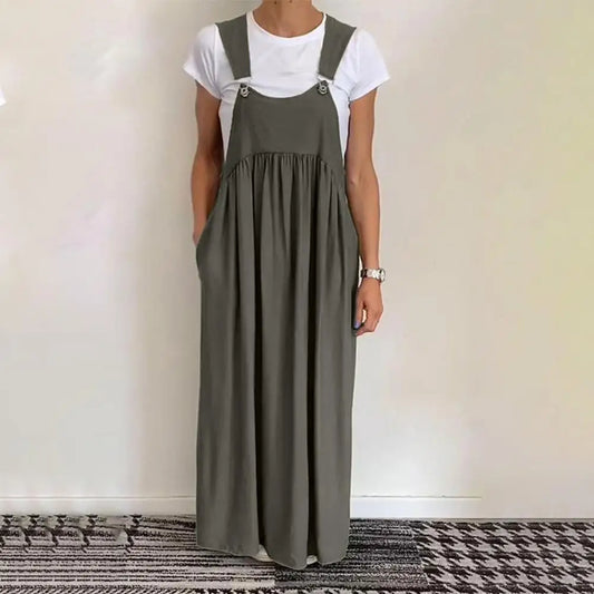 Flowy Linen Sleeveless Dress & Skirt