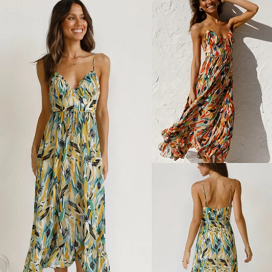 Fungus Edge Elegance Maxi Dress