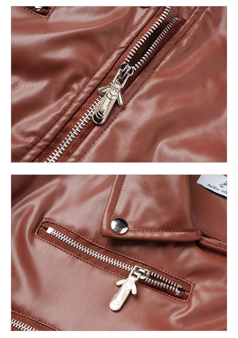Moto Chic Slim Leather Jacket