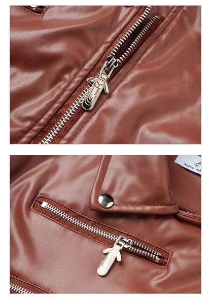 Moto Chic Slim Leather Jacket