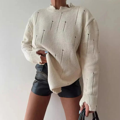 Urban Chic Black Hole Knit Sweater
