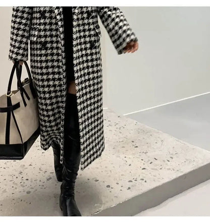 Heritage Check Woolen Overcoat