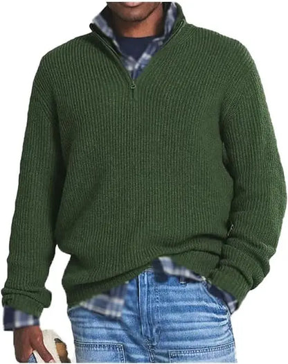 RegalZip Stand Collar Knit Jacket