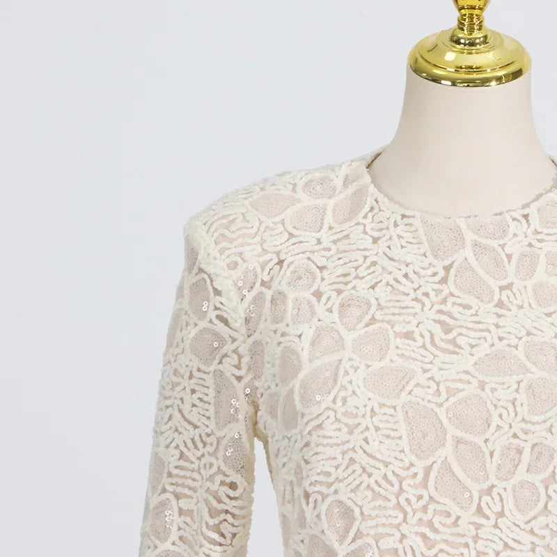 Lace Enchant Vintage Mermaid Gown