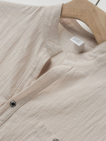 BreezeCraft Cotton Linen Shirt