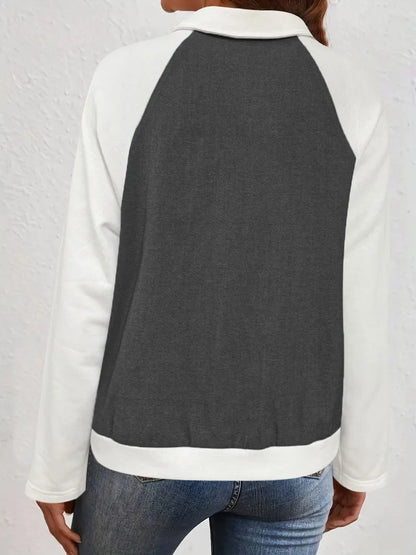 Women’s Color-Block Patchwork Denim Jacket