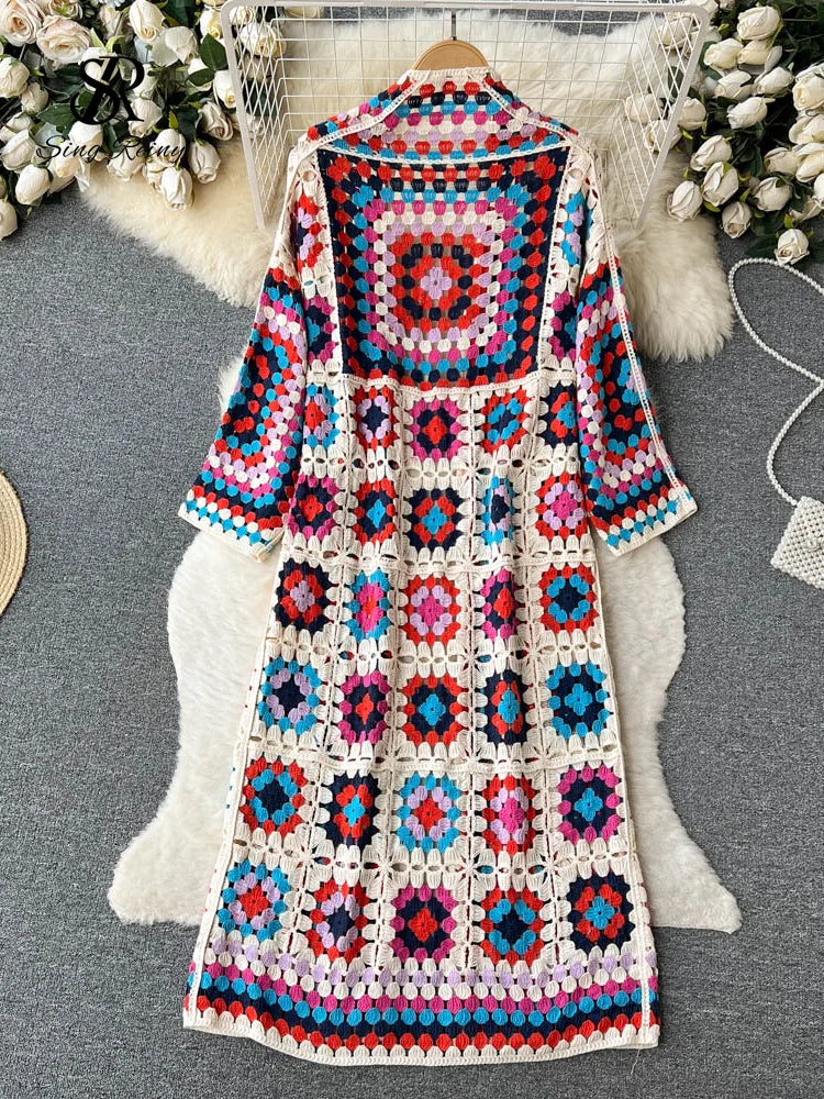 Vintage Bloom Floral Knit Cardigan