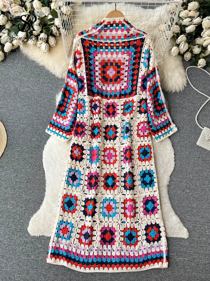 Vintage Bloom Floral Knit Cardigan