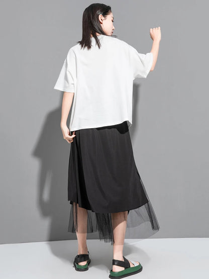 Ruffle Charm Loose Tee