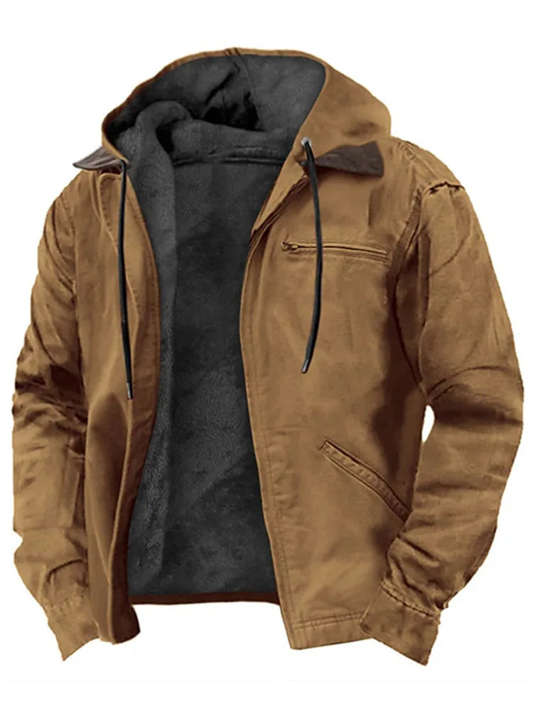 Warm Fleece Hooded Winter Jacket