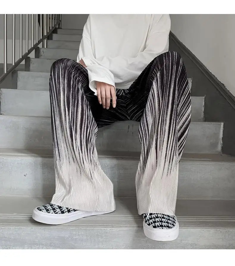 Silken Flow Harajuku Wide Leg Pants