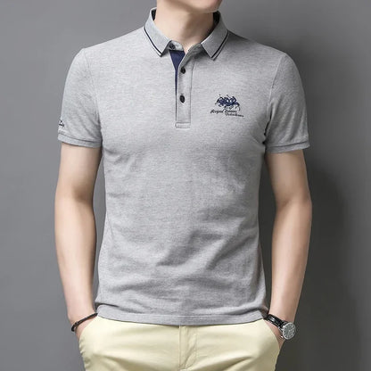 Embroidered Casual Polo Shirt