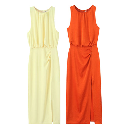 Silk Pleated Dress