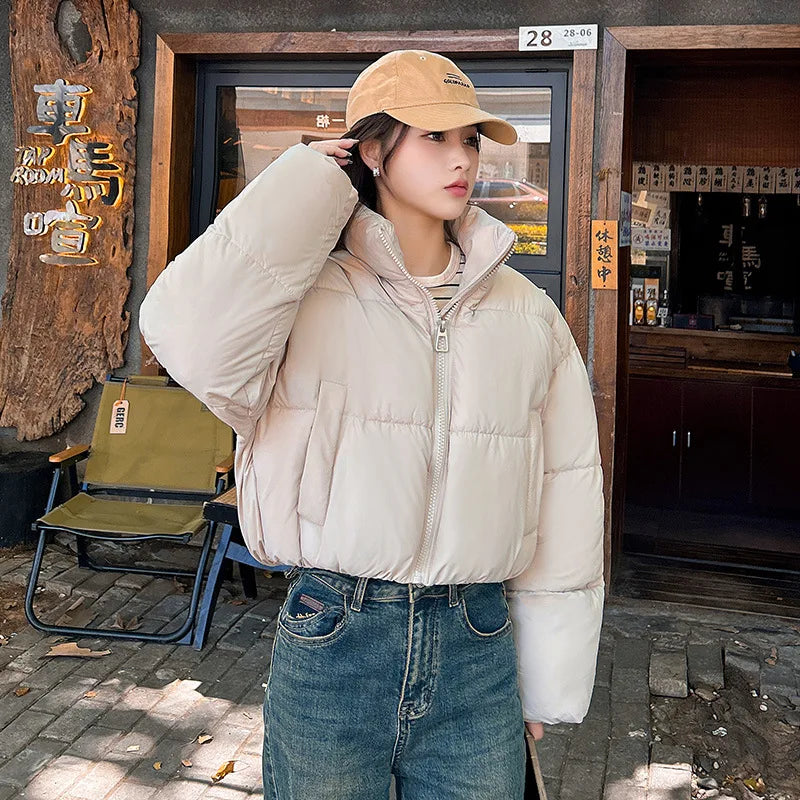 Snow Petal Short Padded Winter Jacket