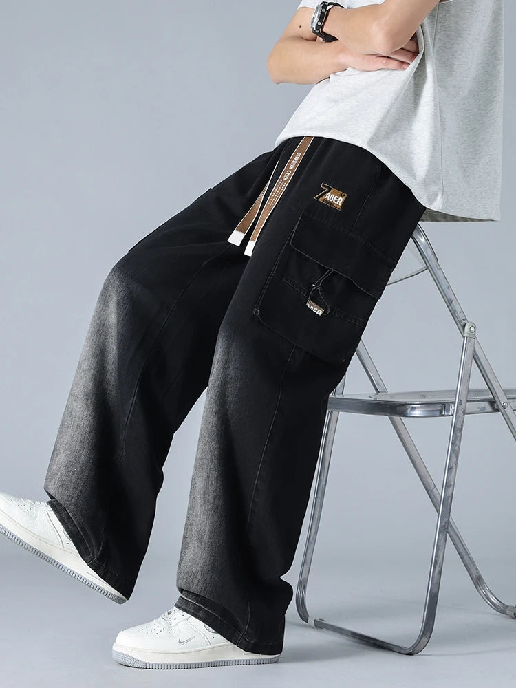 Urban Ease Wide Leg Cargo Jeans