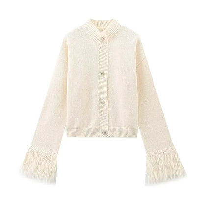 Elegant Harmony Knitted Cardigan Jacket