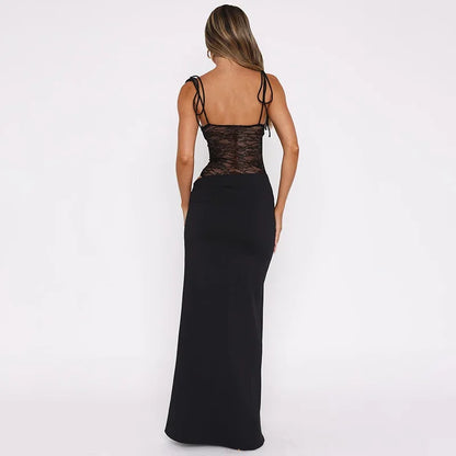 Tuularose Lace Backless Maxi Dress