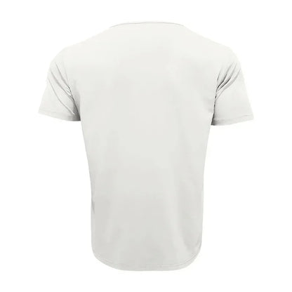 Men’s U-Neck Solid Casual T-Shirt
