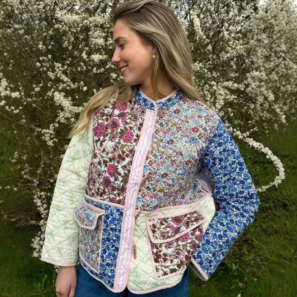 Blossom Muse Patchwork Cotton Jacket