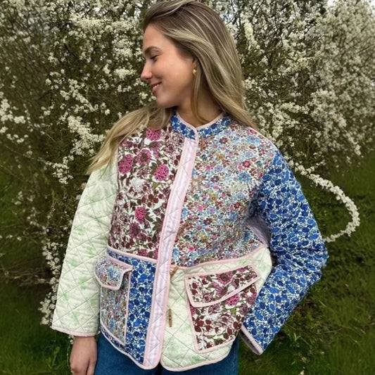 Blossom Muse Patchwork Cotton Jacket