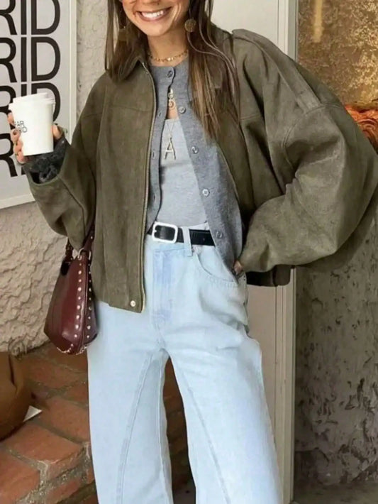 Trendy Military Short Jacket