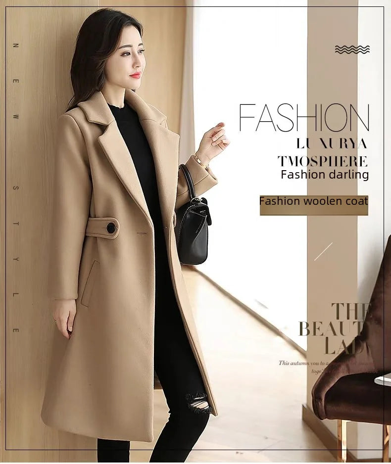Korea Luxe Plus Woolen Overcoat
