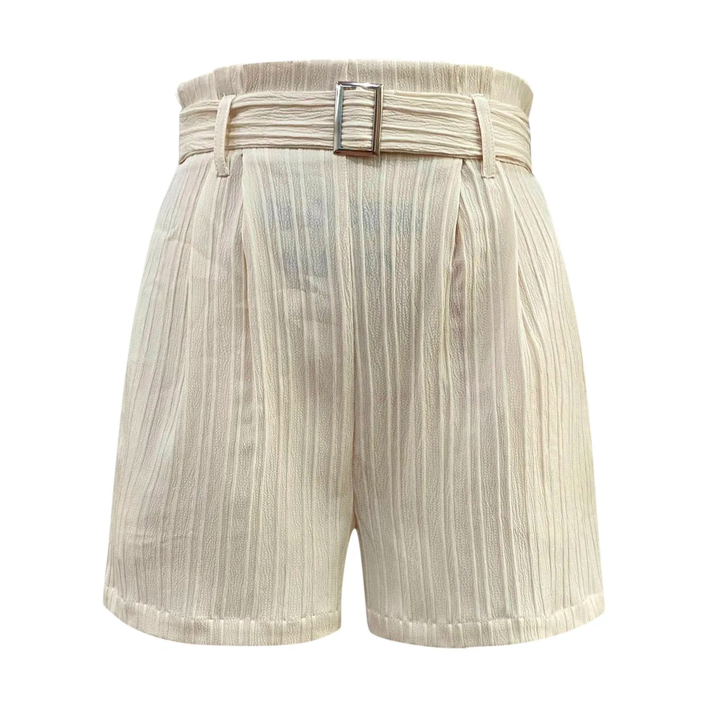 High Waist Linen Shorts