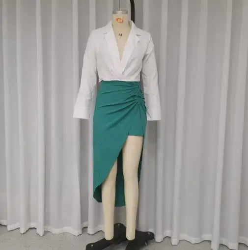 Chic V-Neck Two Piece Set