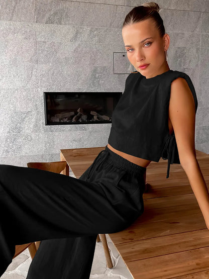 Chic Harmony Wide-Leg Pant Set