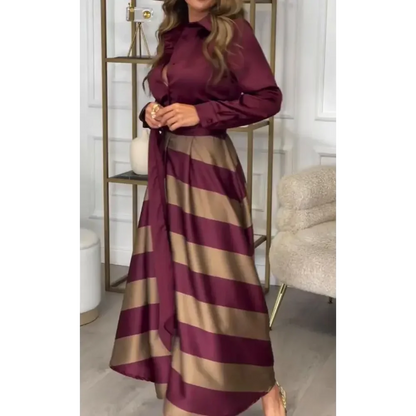 Long Sleeve Striped Dress