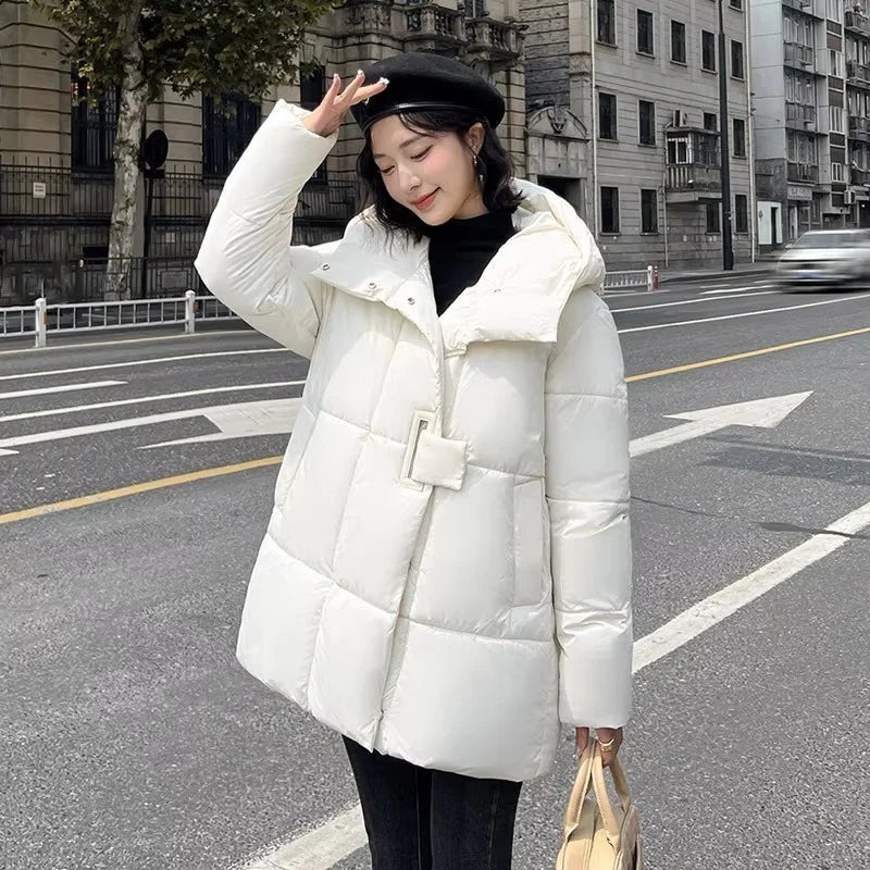 Cozy Hood Loose Winter Cotton Parka