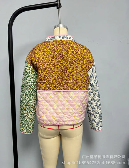 Blossom Muse Patchwork Cotton Jacket