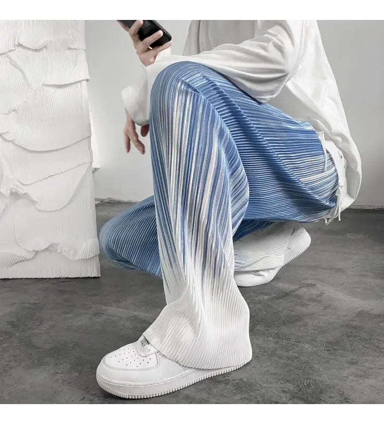 Silken Flow Harajuku Wide Leg Pants