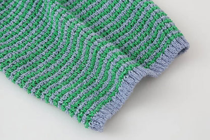 Coastal Stripes Knit Lounge Set
